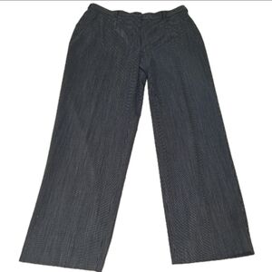 Armani Collezioni Men's Navy Pinstripe Dress Pants